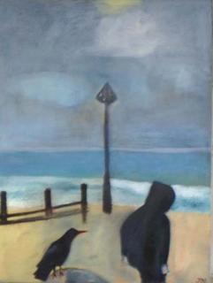 Groyne Bird by Jan Neale