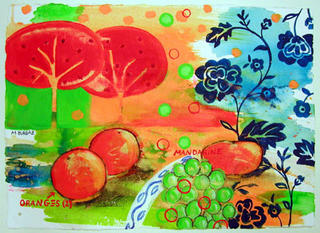 Still Life with Landscape by Mar&iacute;a Burgaz