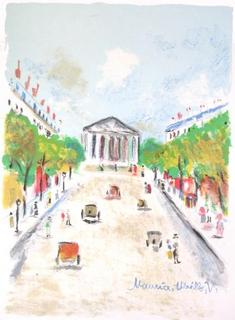 Paris Capitale : La Madeleine by Maurice Utrillo