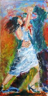 Tango with White Dress by Malka Tsentsiper