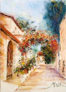 Small Street in Jerusalem by Malka Tsentsiper