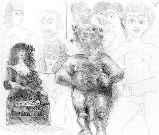 Sexe a L&rsquo;ancienne et la moderne by Pablo Picasso