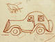 Automobile et Oiseau by Pablo Picasso