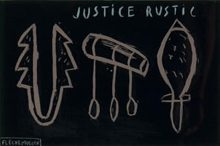 Justice rustic by Jacques Flechemuller
