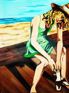At the Beach II by Adriana Badariotti