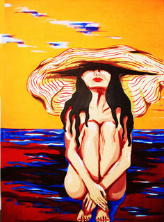 Placid Woman with Hat III by Adriana Badariotti