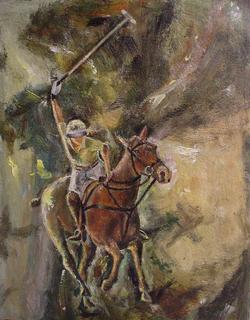 Polo Player V by Gustavo L&oacute;pez-Cobo