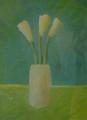Lilies White Vase by Peter McCarthy