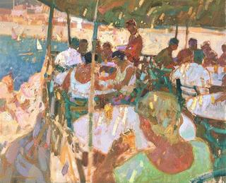 The Refreshment Stall by Isidro Vilaseca