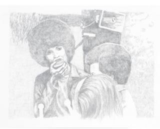 Angela Davis (4 Screenprints Portfolio) by Elke Marhofer