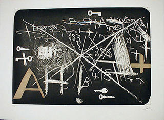 Esperit Catal&aacute; II by Antoni T&agrave;pies